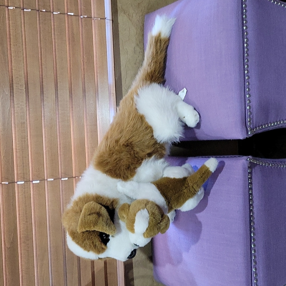Rare E&J possibly St Bernard plush with puppy Very large
